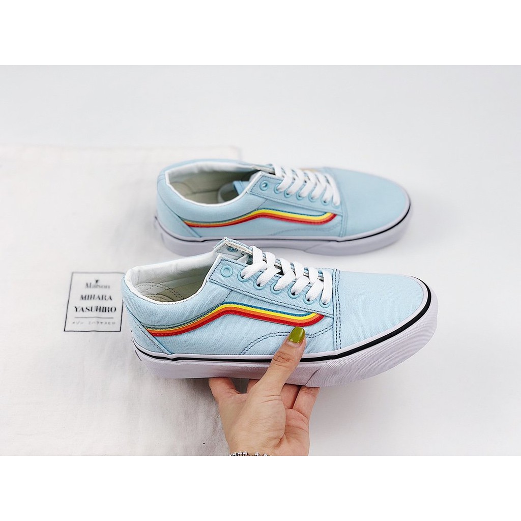 rainbow vans old skool shoes