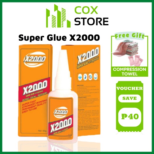 (Original) Super Glue X2000 Adhesive Super Strong Liquid, Multi Purpose