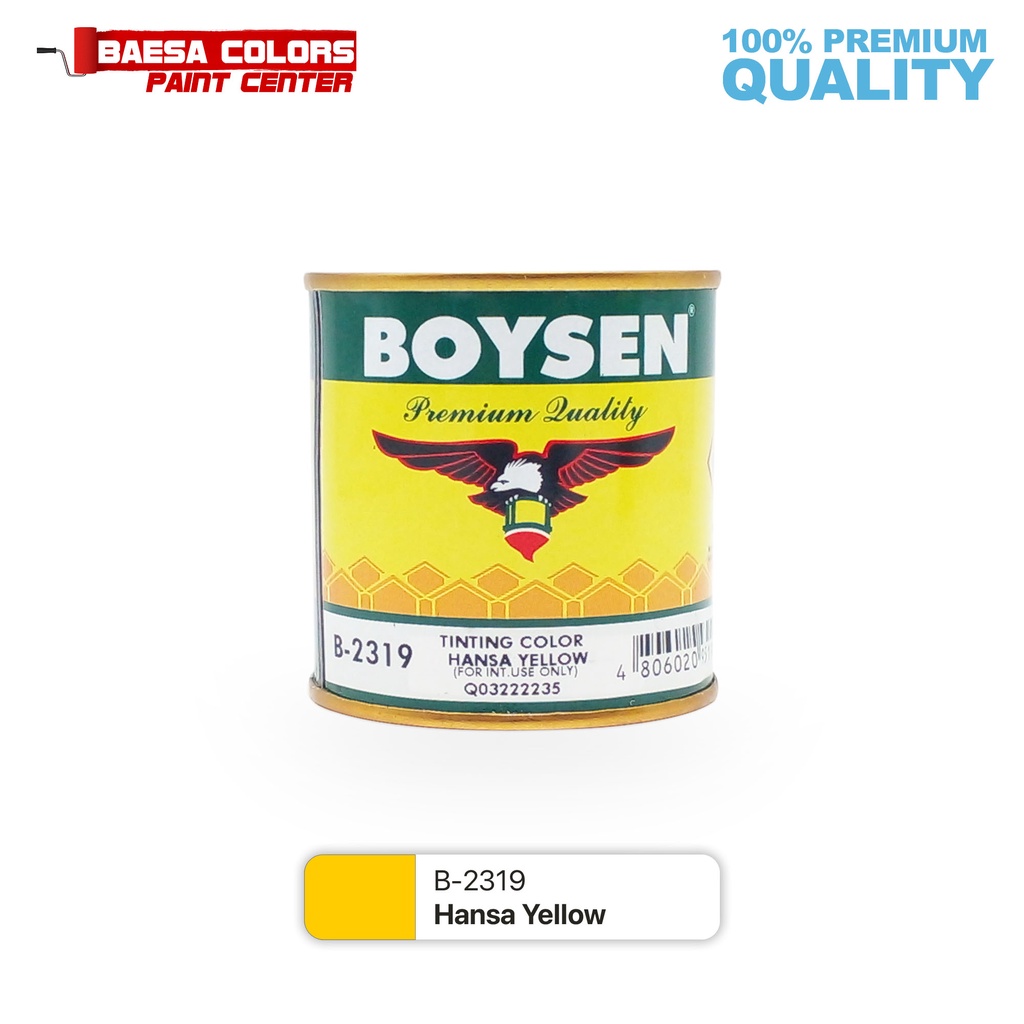 BOYSEN 2319 TINTING COLOR HANSA YELLOW 1/4L | Shopee Philippines