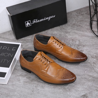 Leather shoes business men's official wedding Office Casual Shoes F5702
