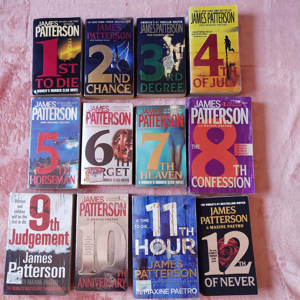 Women's Murder Club James Patterson 1-12 | Shopee Philippines