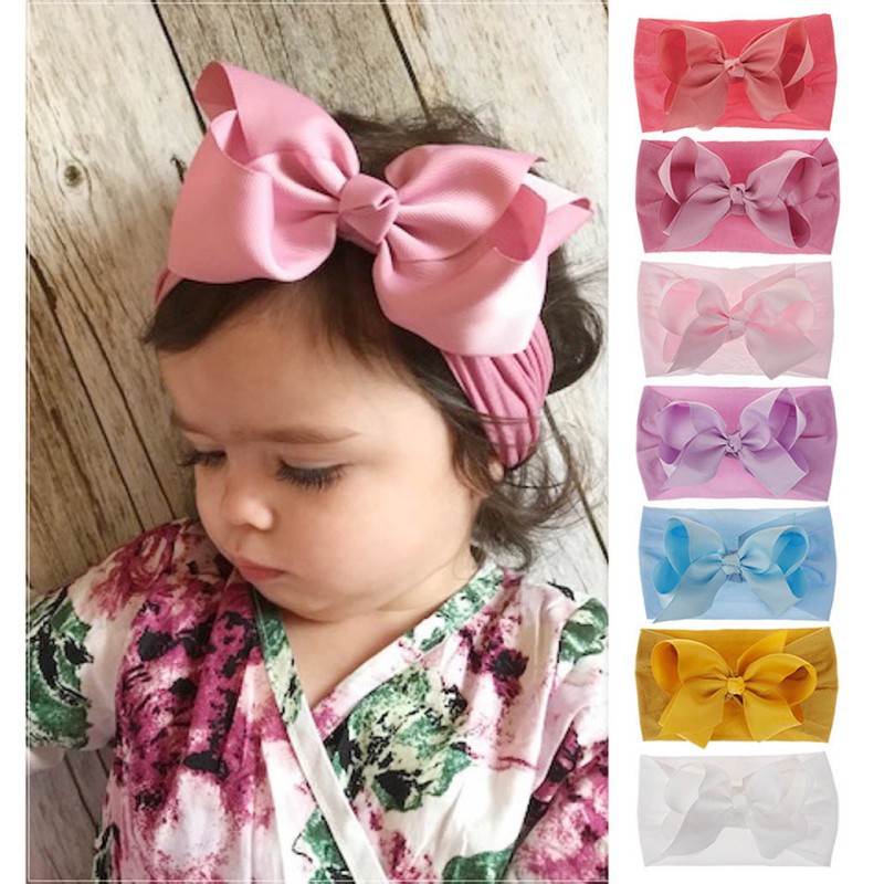 elastic bow headband