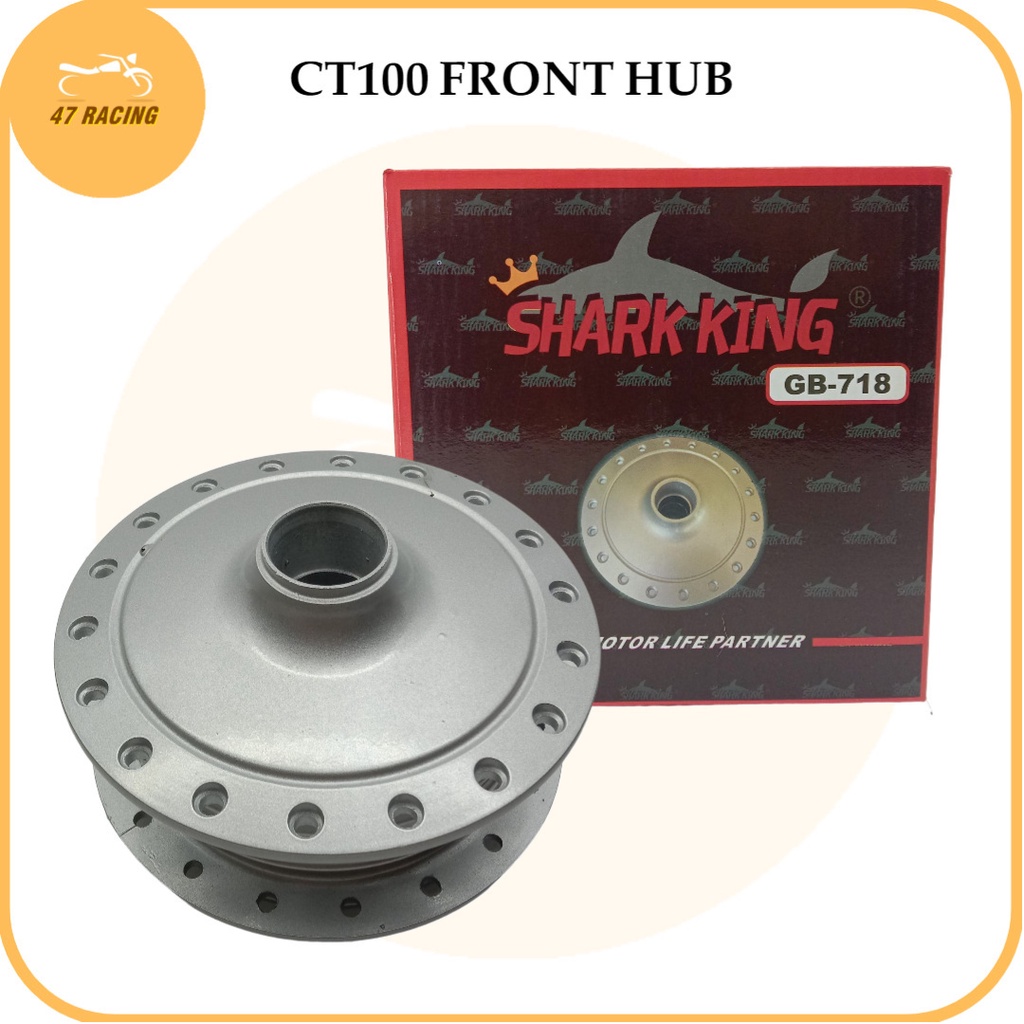 47Racing Shark King Front/Rear Hub for Ct100/XRM/TMX155 Shopee