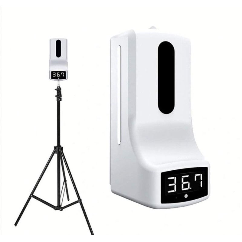 k9X thermal scanner with alcohol dispenser(sanitizer or alcohol) in one with stand ( Onhand