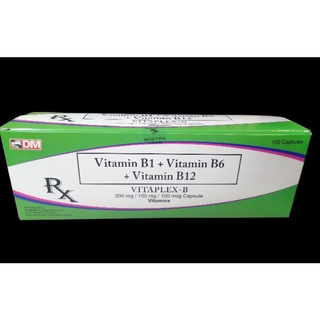 VITAPLEX B Vitamin B complex B1 B6 B12 Capsule 1f05
