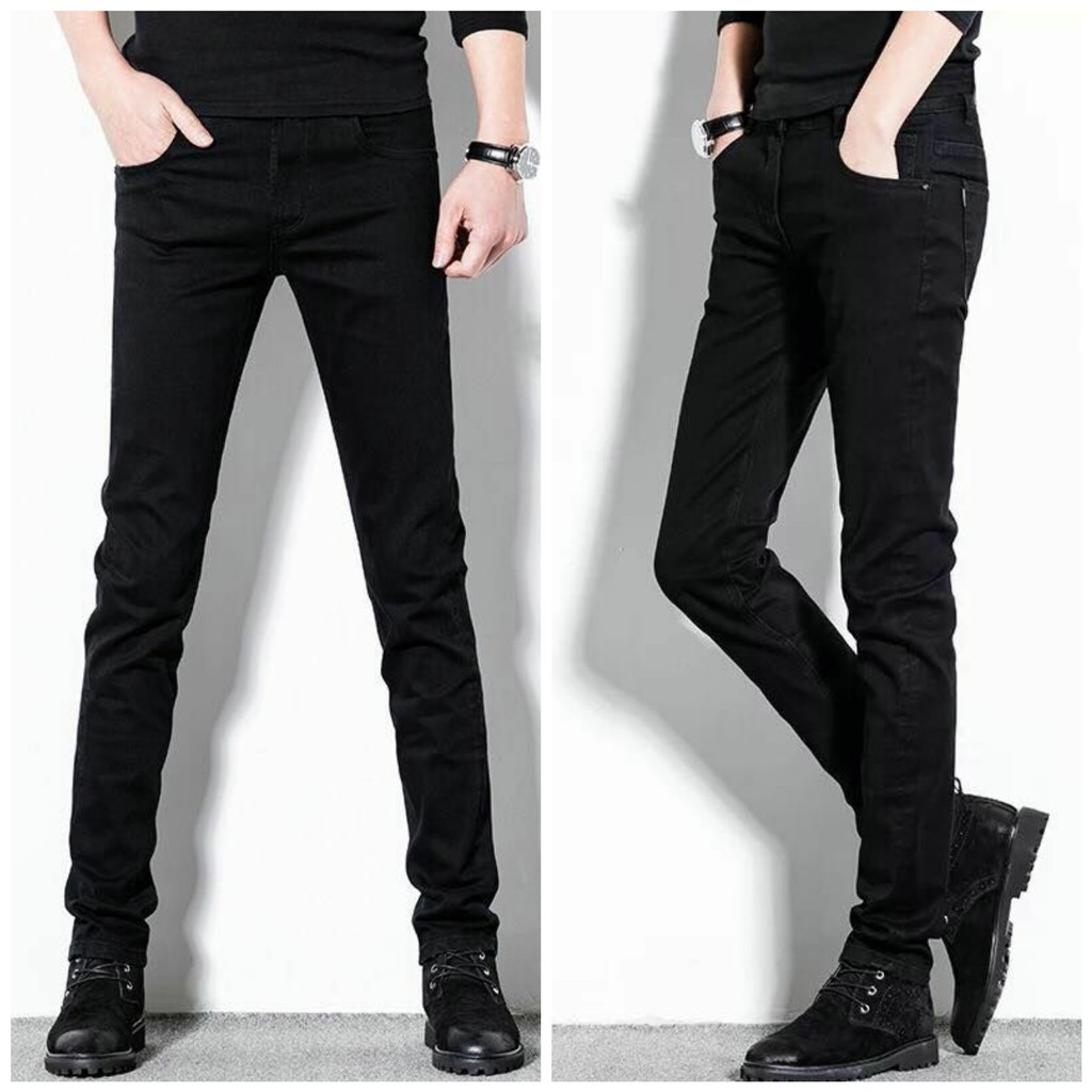 long black skinny jeans