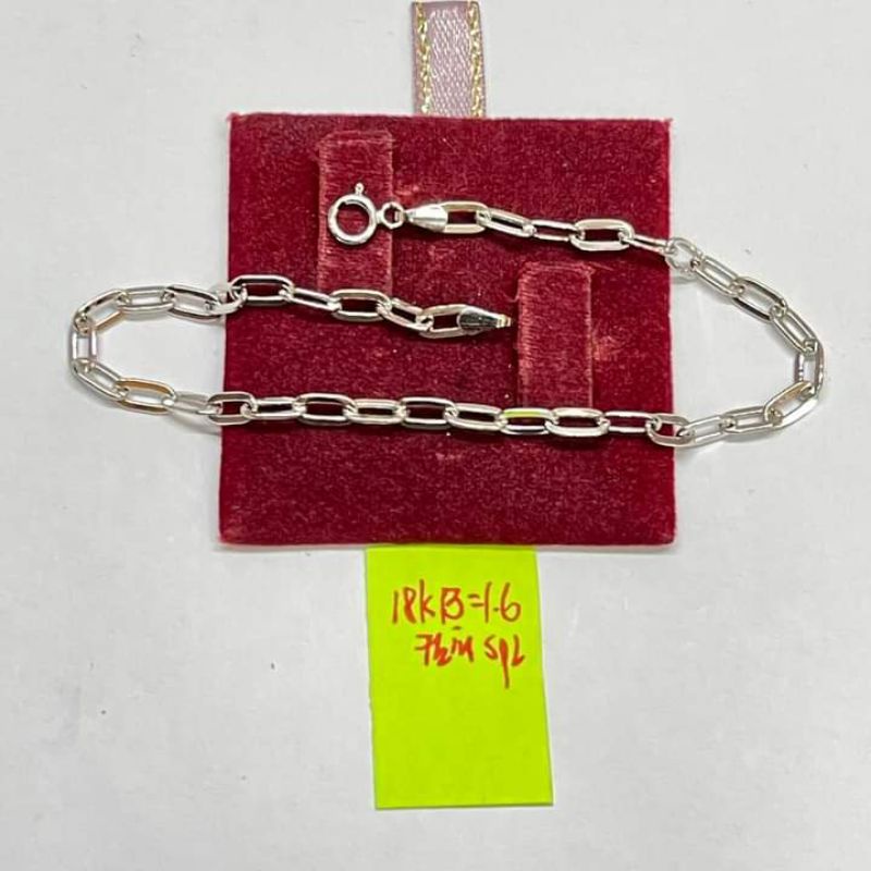 18k white Saudi gold paper clip design Shopee Philippines