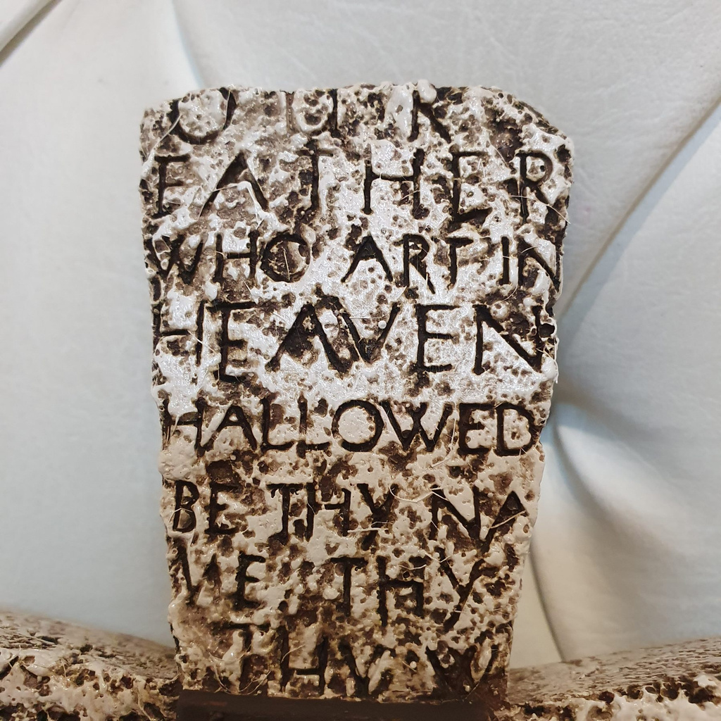 Cross with Engrave of Our Father / Lord's prayer 18 X 3 x 24 CM Wall decor symbol for Jesus Christ