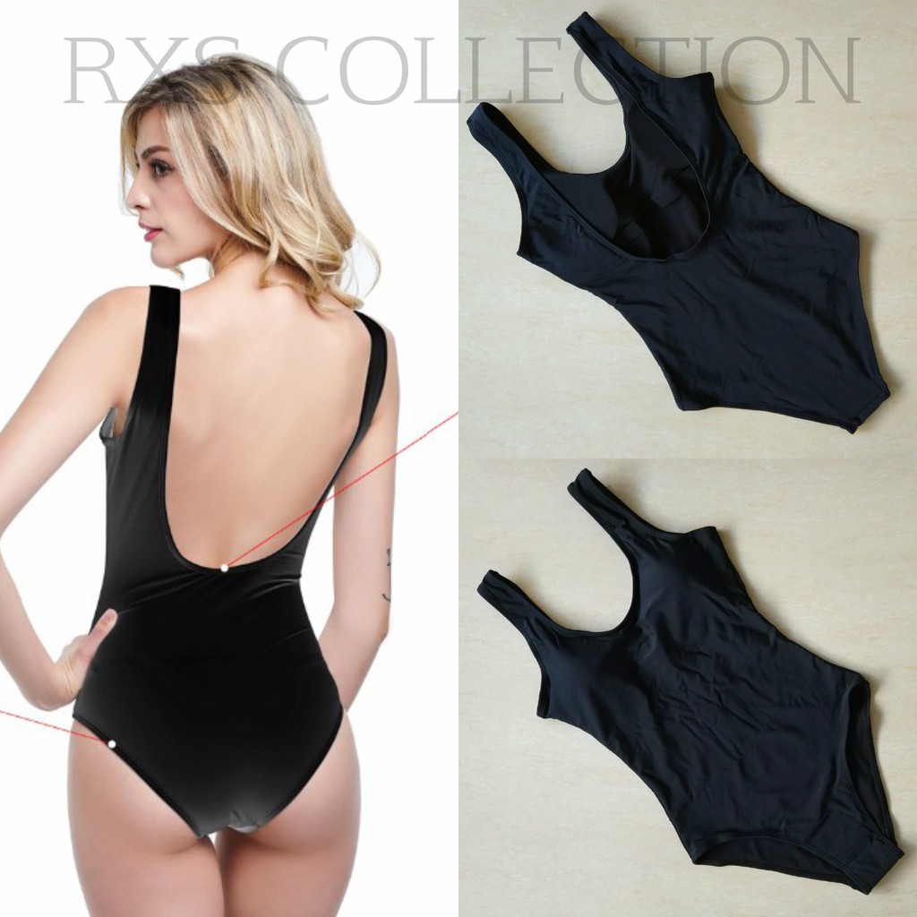 scoop back one piece