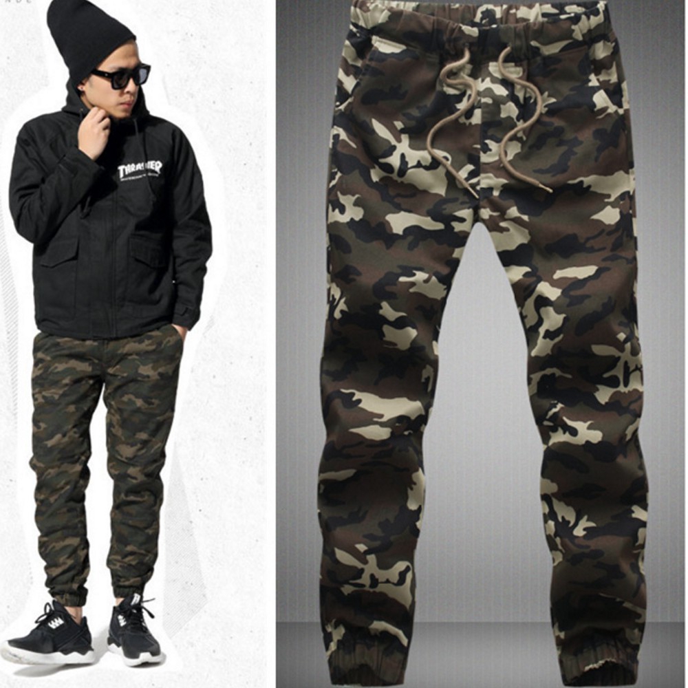 mens camo cargo trousers