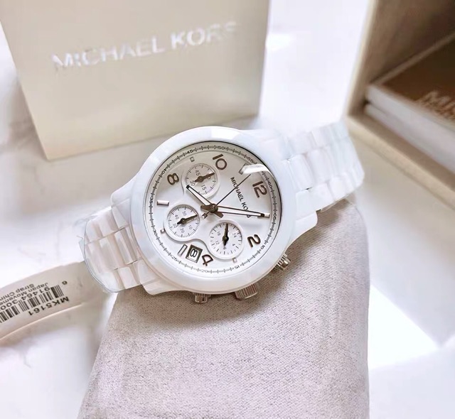 Michael Kors MK5161 Women's White Ceramic Bracelet MK Watch | Shopee  Philippines