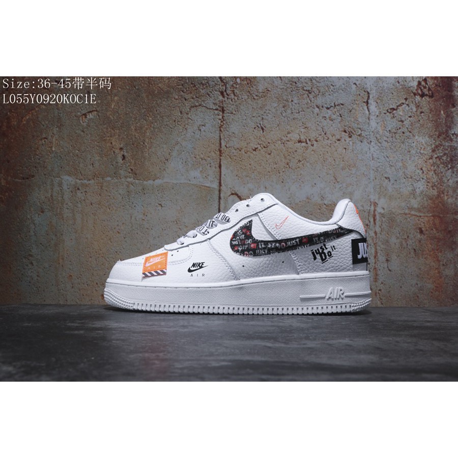 Nike Air Force 1 low top “Just Do It”graffiti patch fashion | Shopee  Philippines