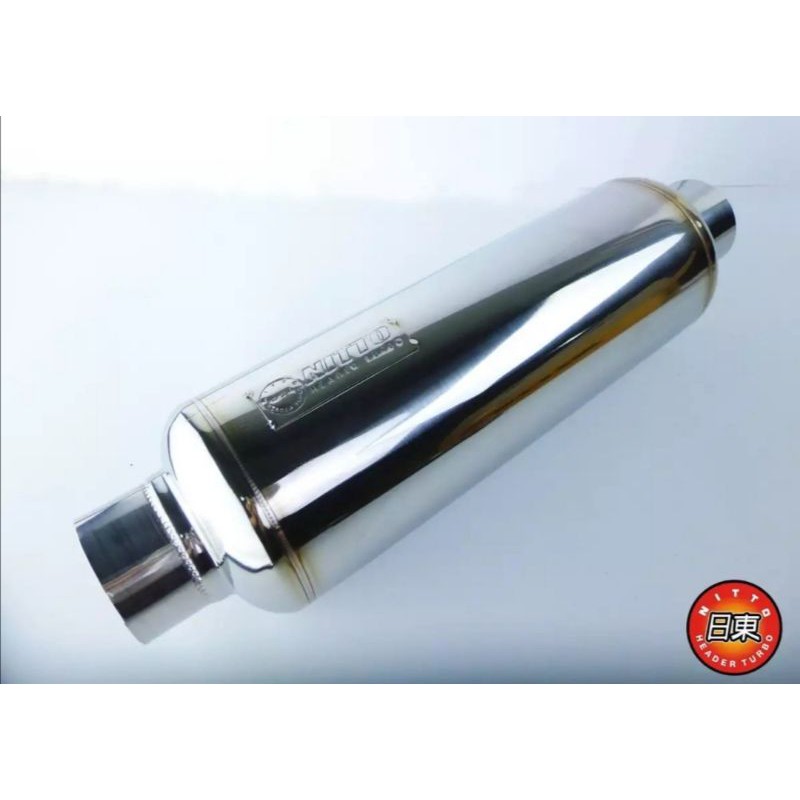 Exhaust pipe, middle muffler, 4 inches and a half holes, 2.5 holes