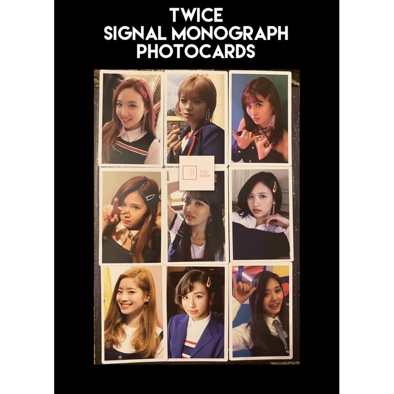 Twice Signal Monograph Photocards Shopee Philippines