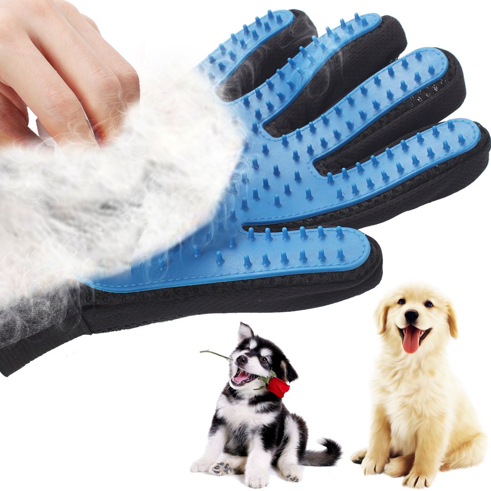 dog brush glove