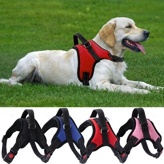 Adjustable Dog Harness Soft Reflective Vest Harness for Medium and Large Dog Pet Harness with Leash
