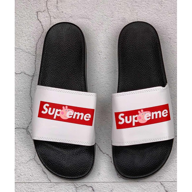 Peppa Pig X Supreme Flip Flops Sandals Women Men Slippers | Shopee