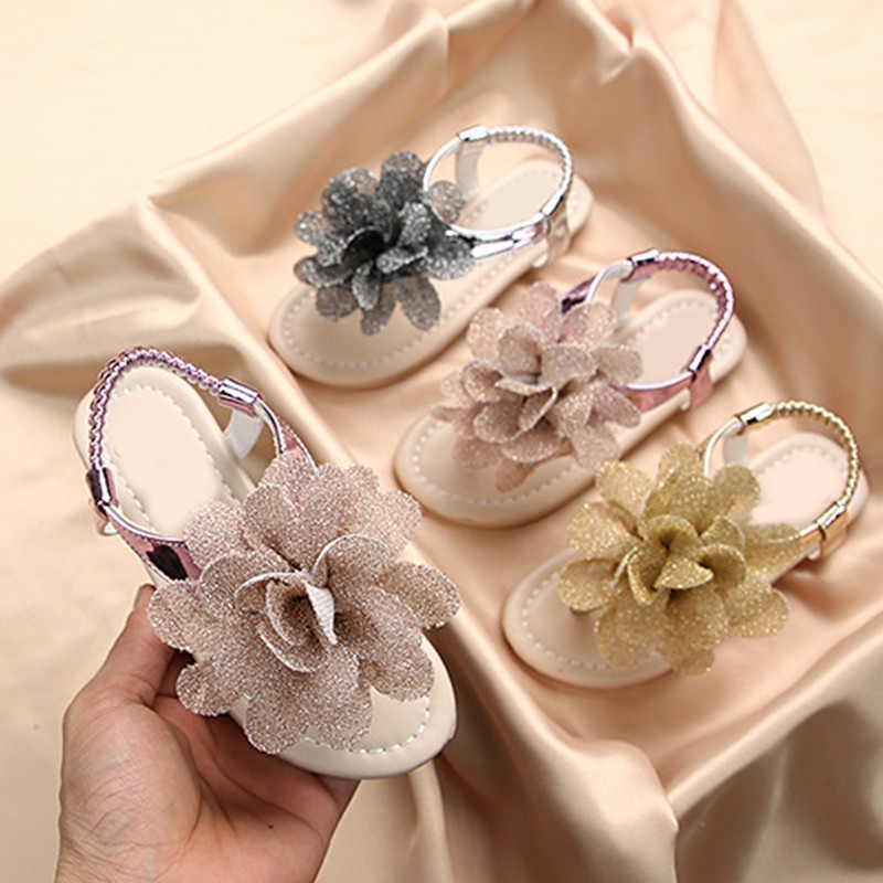 girls flower sandals