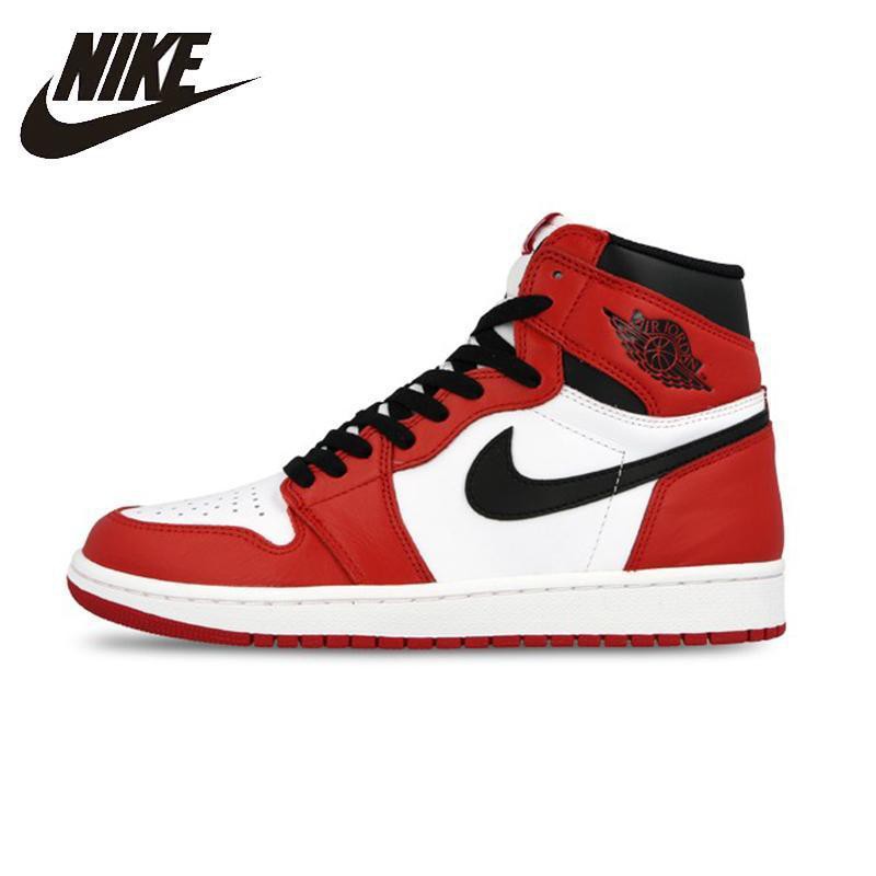 red nike shoes high tops