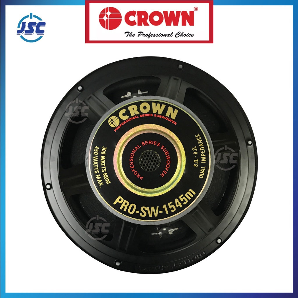 Crown PROSW1545M 15 inch 450 Watts Subwoofer Speaker Shopee Philippines