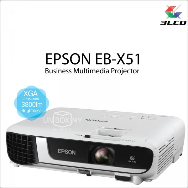Epson EBX51 XGA 3LCD Projector 3800 Lumens Shopee Philippines