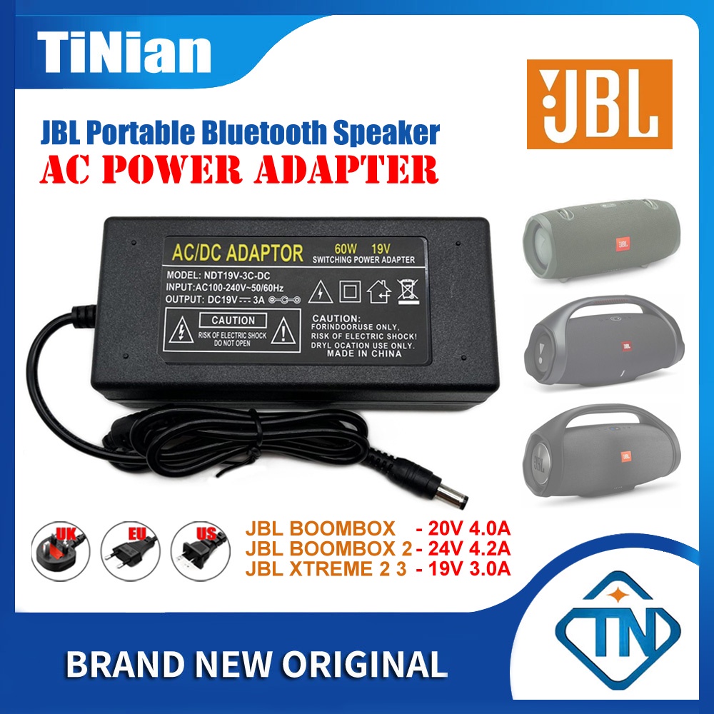 19V 3A 20V 4A 24V 4.2A AC/DC Adapter Charger for JBL Boombox 2 Xtreme 2 3 Portable Bluetooth