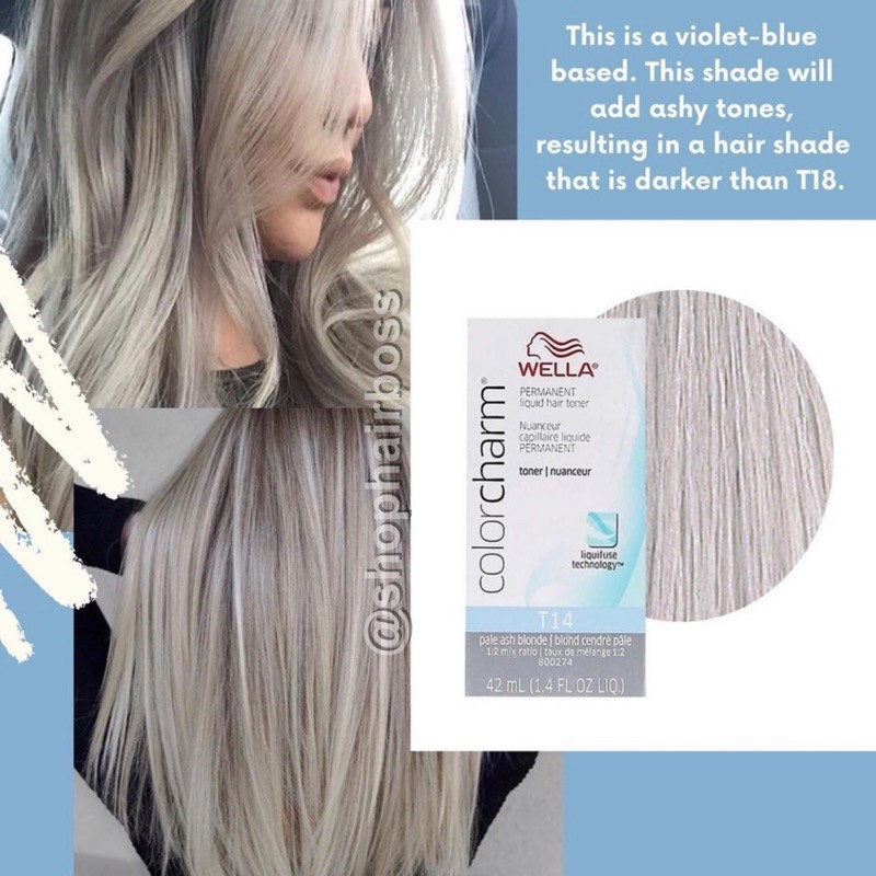 Wella Color Charm T14 Pale Ash Blonde Toner, 42ml Shopee Philippines
