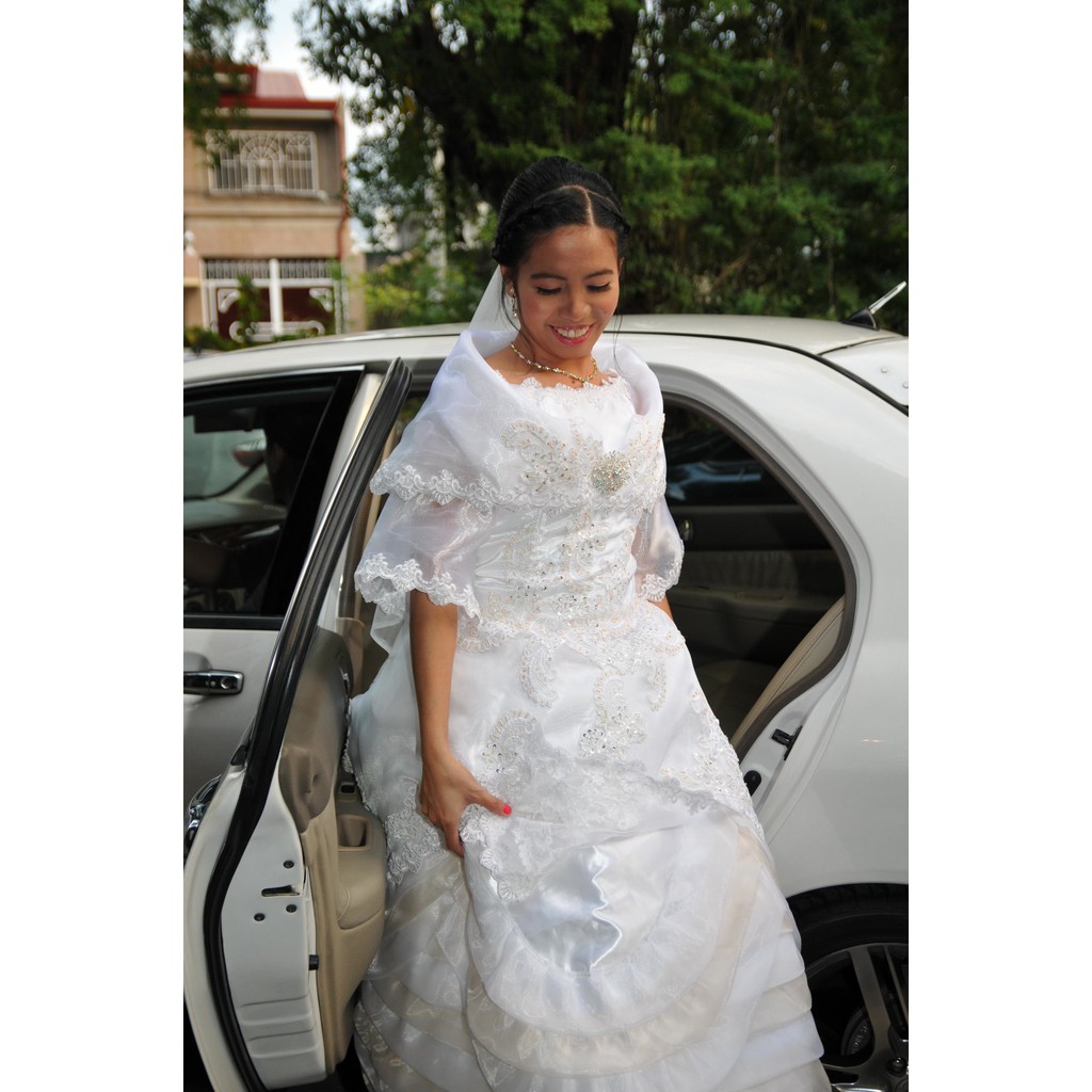 modern filipiniana wedding gown