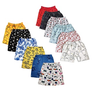 12 PCS. Kids Casual Boys Girls Stretchable Shorts (1-4 yrs old) Terno Wear Summer pangalis pambahay