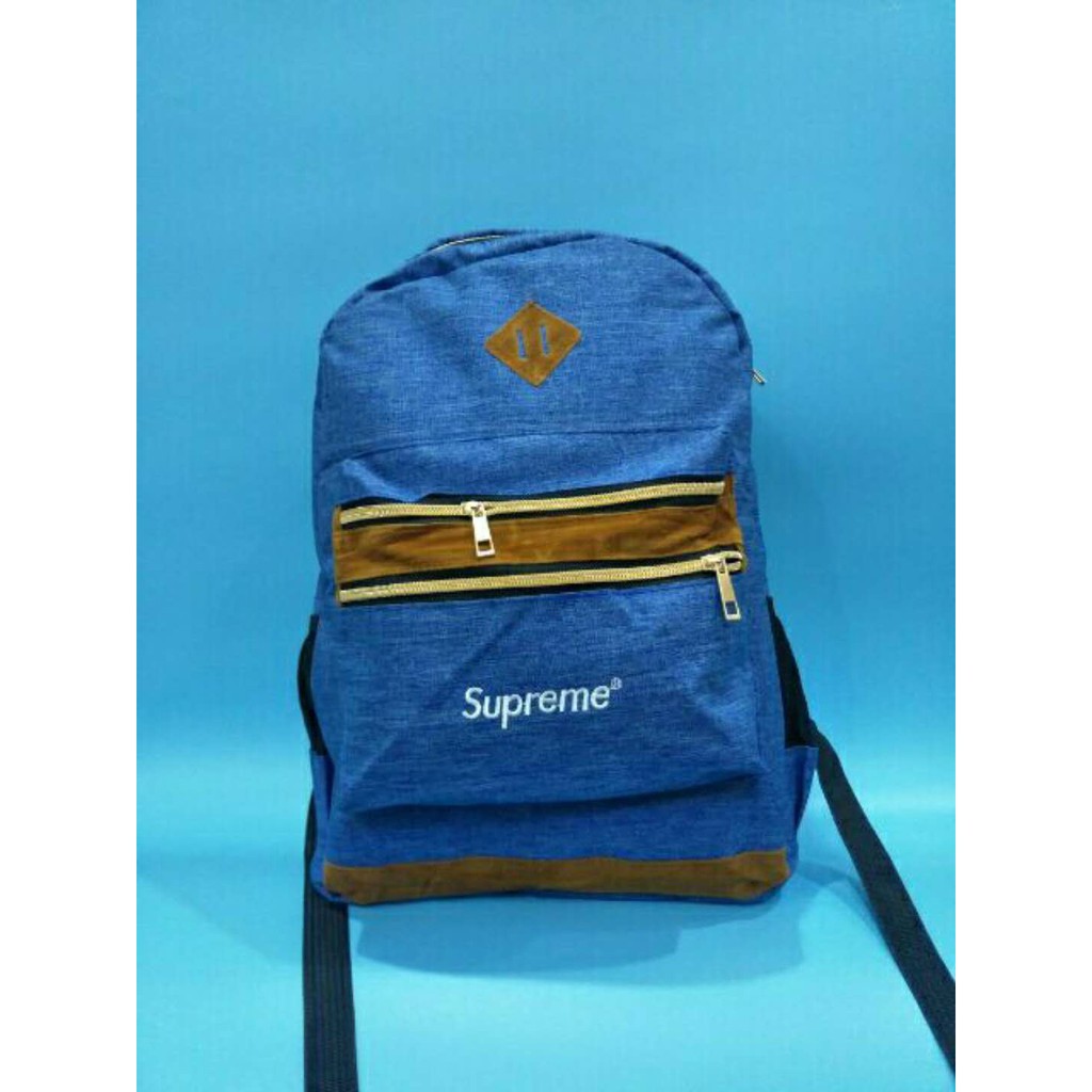blue supreme backpack