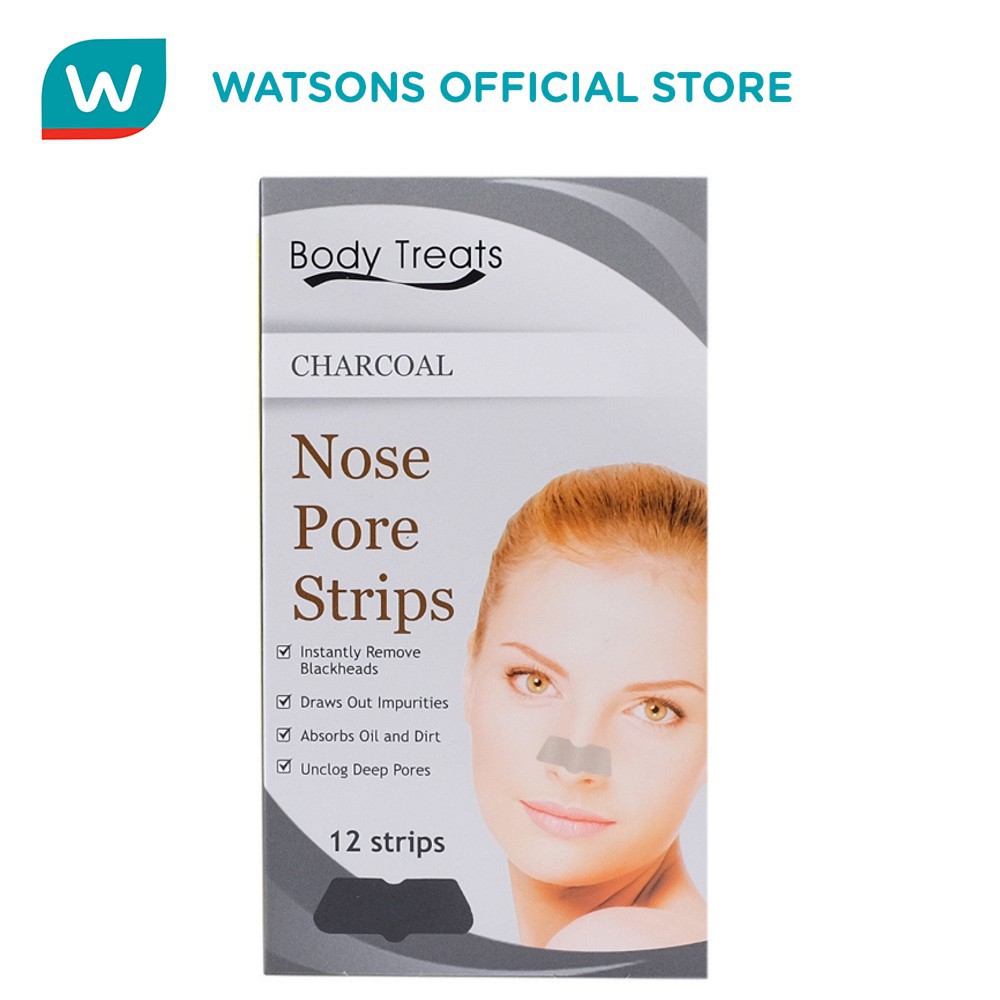 Body Treats Charcoal Nose pore Strips x12 Shopee Philippines