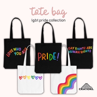 Tote Bag Canvas LGBT Pride Collection (Hand Painted)