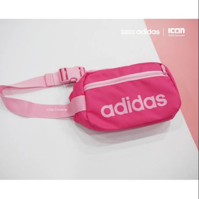 adidas belt bag pink