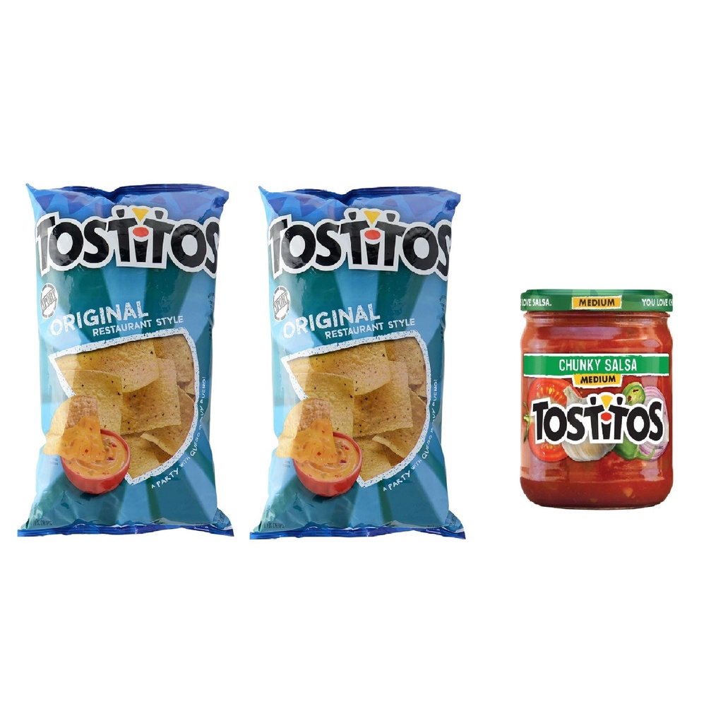 Tostitos Original Restaurant Style Tortilla Chips 284g X2 With Tostitos ...