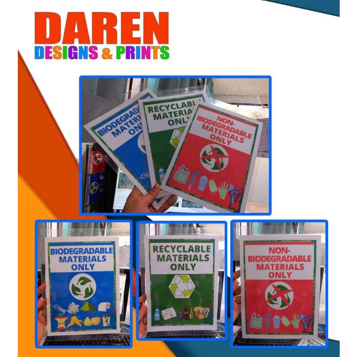 MRF Material Recovery Facility Signs - Laminated | Shopee Philippines