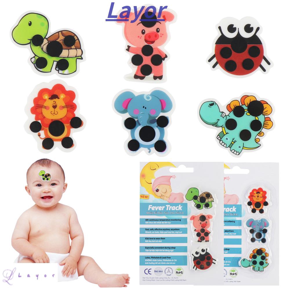 Layor Sticker Thermometers Cartoon Baby Head Thermometer Shopee Philippines