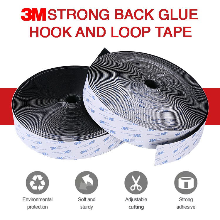 3M Adhesive Velcro Hook and Loop Magic Tape Heavy Duty Mounting Tape
