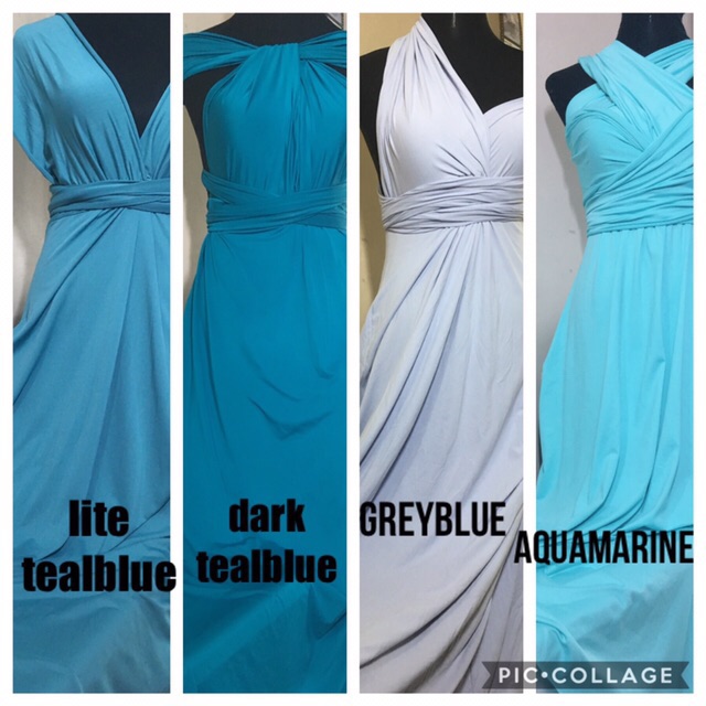 aquamarine infinity dress