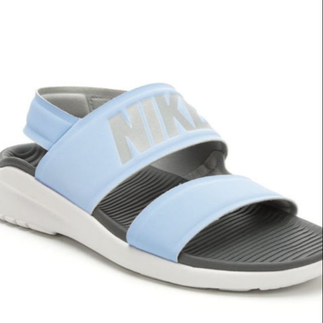 nike tanjun sandals blue