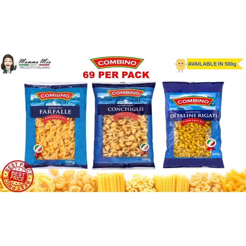 COMBINO PASTA 1kg & 500g - ITALIAN PASTA | Shopee Philippines