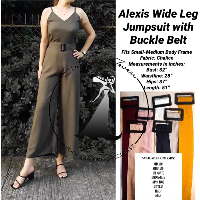 full length wide leg jumpsuit