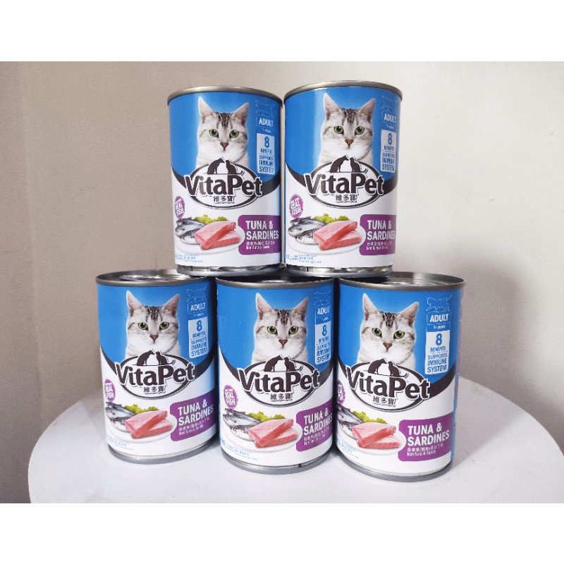 [RESTOCKED] VitaPet Tuna & Sardines 400g (Wet Cat Food) Shopee