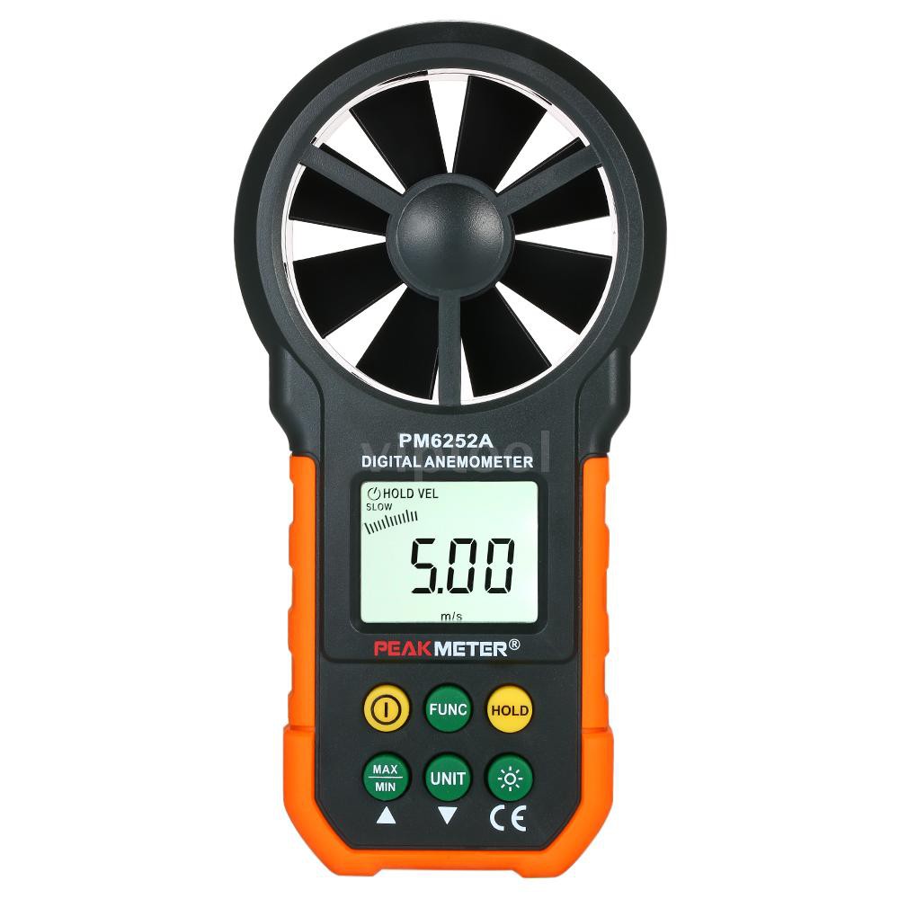 PEAKMETER Handheld Anemometer Portable Wind Speed Meter CFM Meter Wind