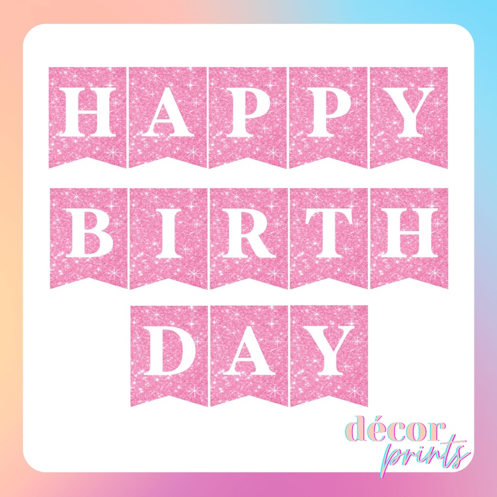 1-letter-flag-pink-minimalist-banner-pink-happy-birthday-banner