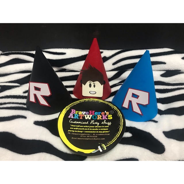 Roblox Party Hat Set 3 Pcs Assorted As Posted Shopee Philippines - party hats roblox