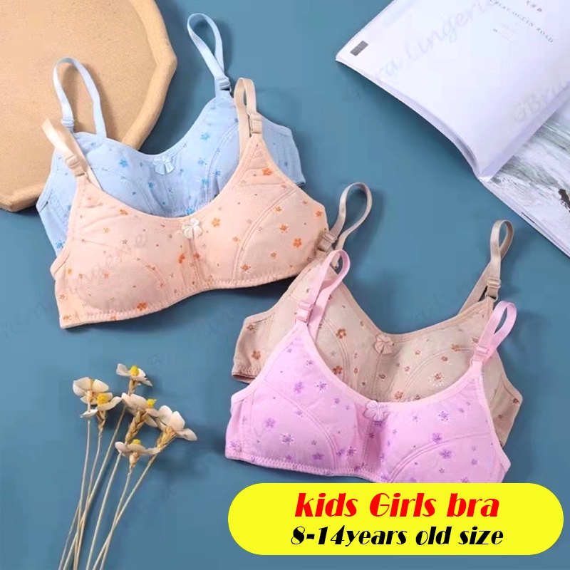 Cotton Baby Girl Bra Assorted Design Sales(615years) Shopee Philippines