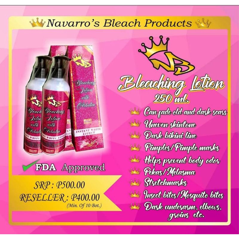 Navarro Bleaching Lotion With Arbutin Shopee Philippines