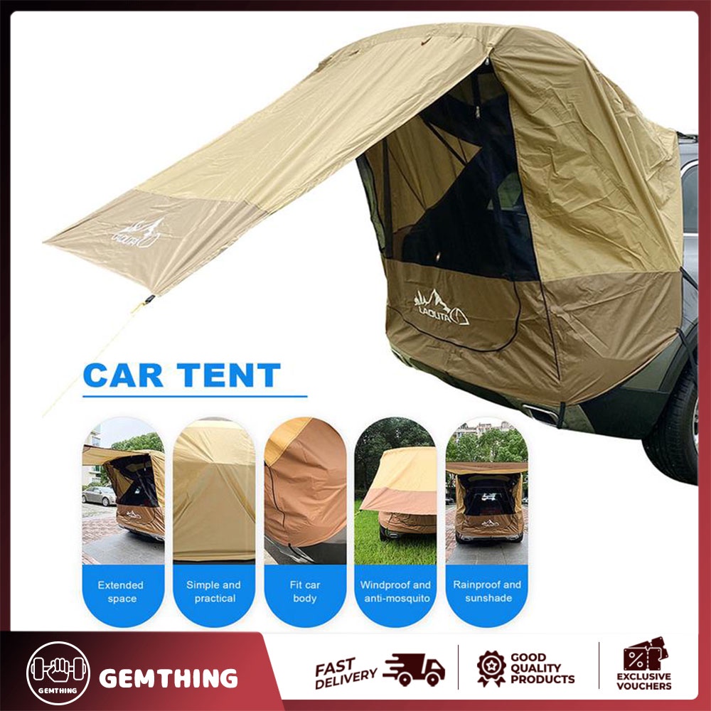 Outdoor SUV, Road Trip, Barbecue, Camping, Rear Extension Tent, Rain