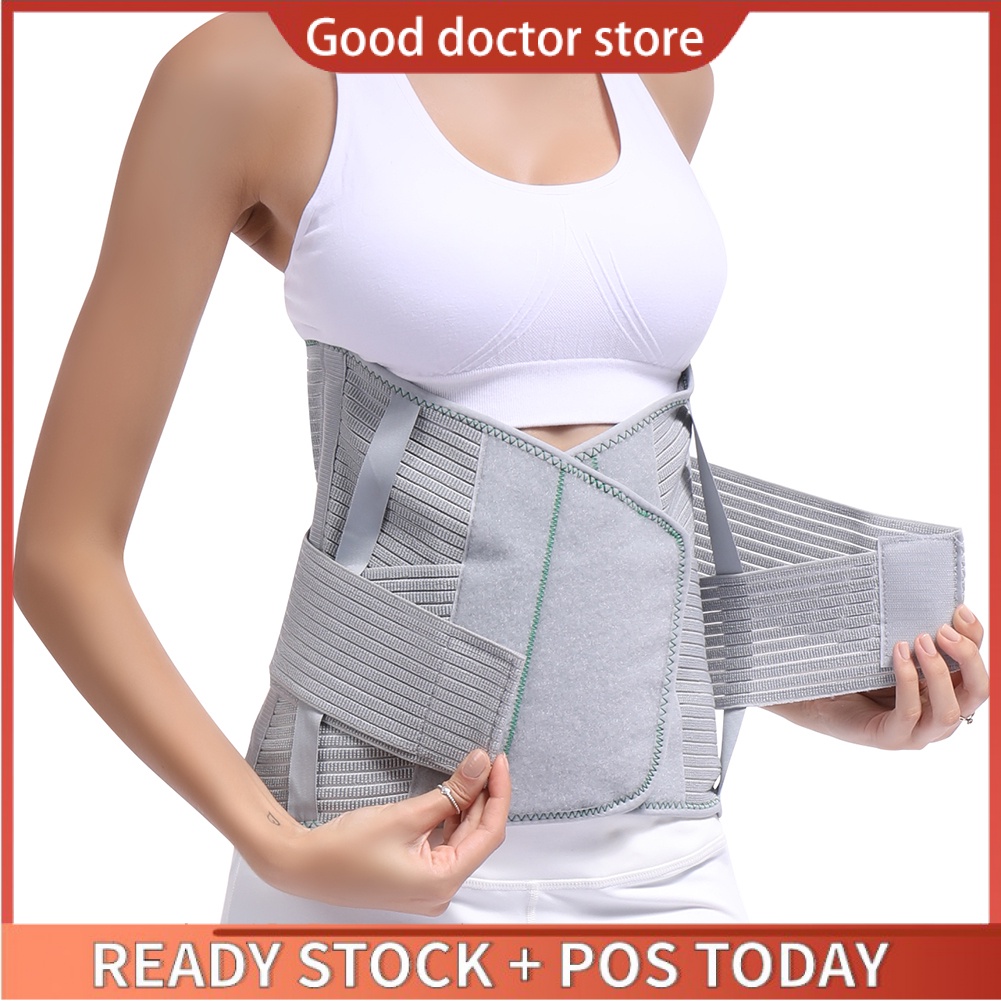 High Back Brace Waist Belt Spine Support Men Women Belts Breathable ...