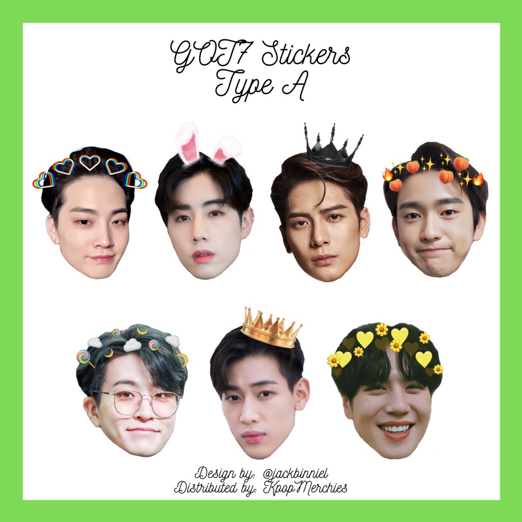 artist trading cards got7 stickers got7 sticker pack kpop art collectibles